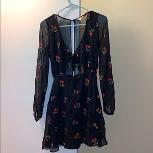 For Love And Lemons Cherry Twist Dress